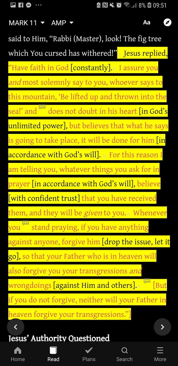 To ASK in PRAYER and have FAITH that you will RECEIVE, it is not to create or manufacture something that was not there before.What is the truth? "Let the faith of God be in you", "in God's unlimited power", "in accordance to God's will"