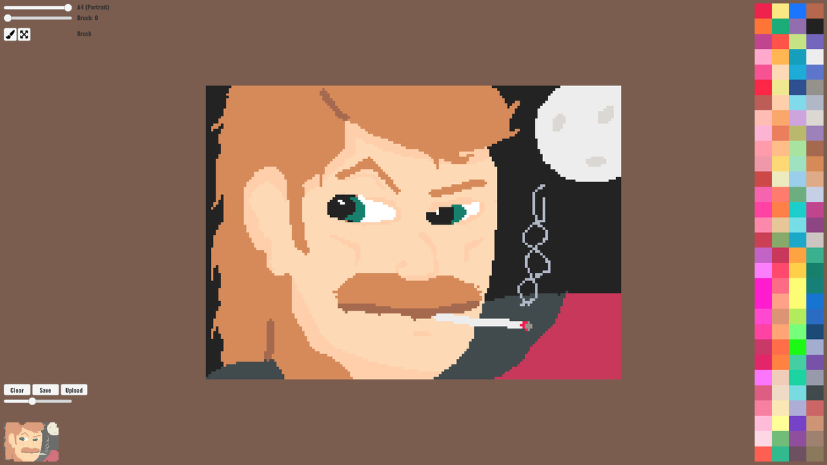 pointbleep's tweet photo. Super Helpful Man - circa 1974 #pixelart #pbpaint #indiegame #doodle https://t.co/NLWxxdJLkn