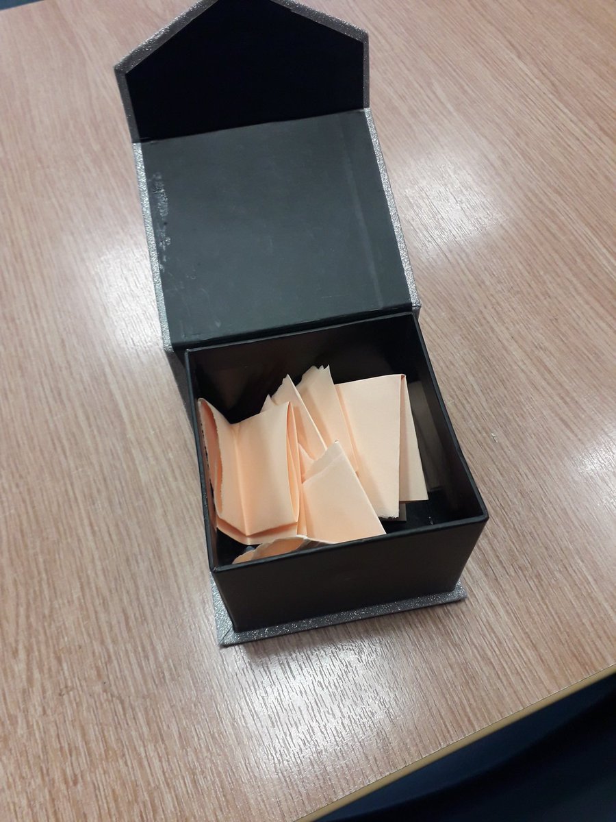 Stephlovesteac1's tweet image. What does the sparkly-box-of-challenge hold today...? #challenge #extendlearning #establishwhatyouestablish #gcseenglish