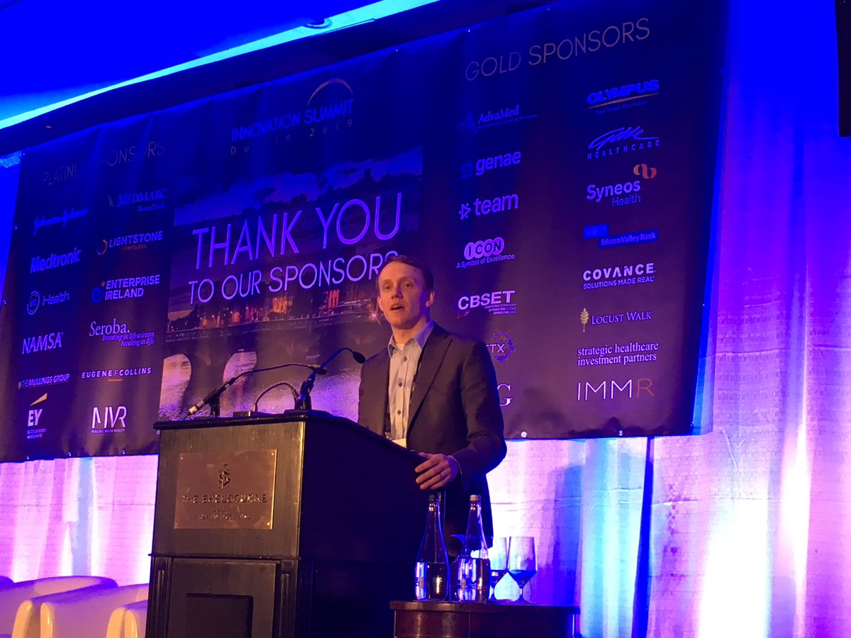 MedTechStrat's tweet photo. Lengthening #bones and changing lives: the mission of Finnish #medicaldevice #startup #Synoste, live from our #InnovationDublin19 stage - #HarriHallila presenting https://t.co/Leje4ZKExq #bonelengthening #wirelessenergytransfer #bonedeformation #craniomaxillofacial https://t.co/ZcFey5dhde