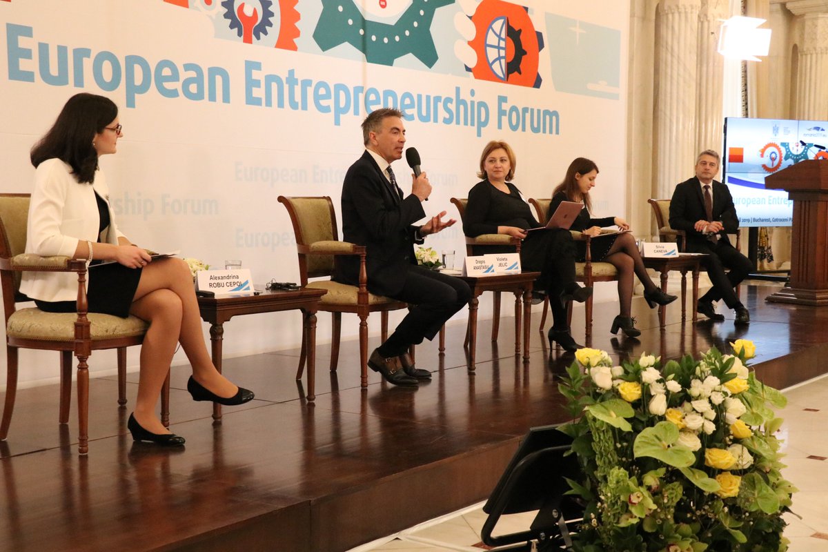 employers_EESC's tweet photo. Young and women entrepreneurs - what are the obstacles these two groups face when opening business? Our second workshop starts right now with @michaeldragos, Violeta Jelic, @AlexandrinaRobu and Silvia Caneva @EUROCHAMBRES #entrepreneurship #SMEs https://t.co/WnXiN2UuZk