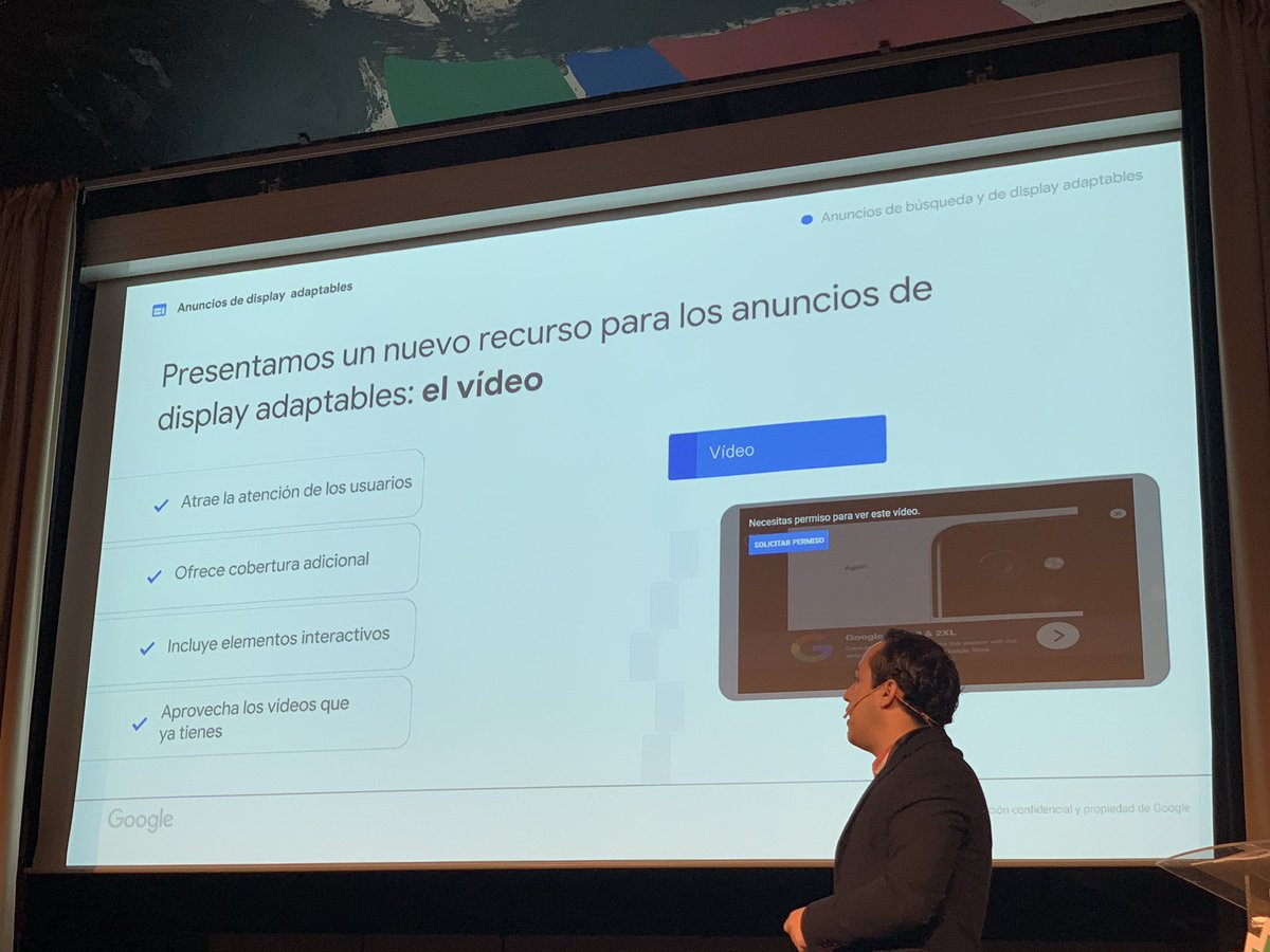 ¡Nuevo recurso! Vídeo disponible en los anuncios adaptables de #display 🔝👏🏻 #automationacademy #googleads #googleevents