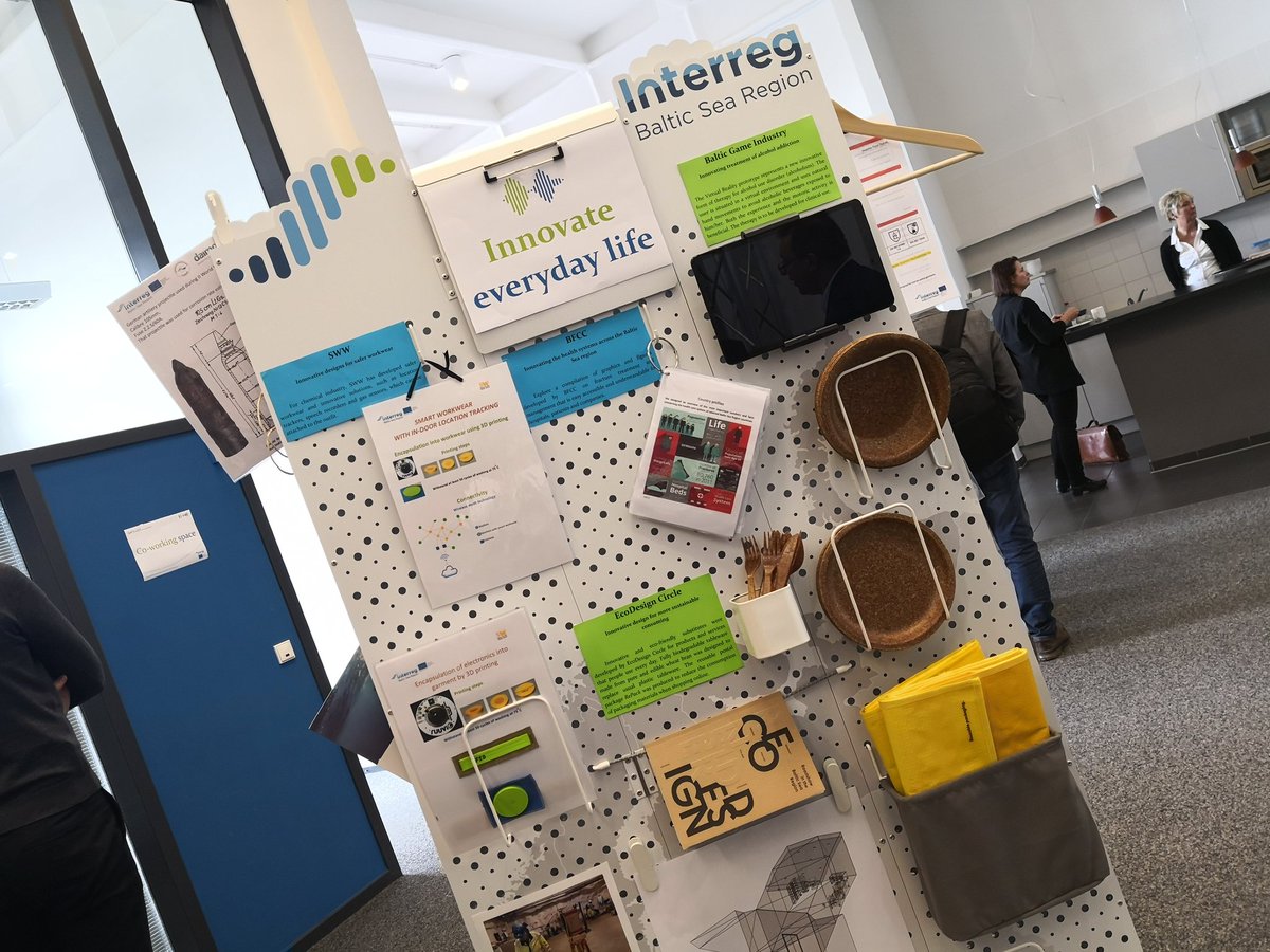InterregBSR's tweet photo. How are #Interreg projects innovating everyday life of people in the #BalticSeaRegion? Visit our experience spots to see, touch &amp; read! #MadeWithInterreg https://t.co/DBZMAcCWfs