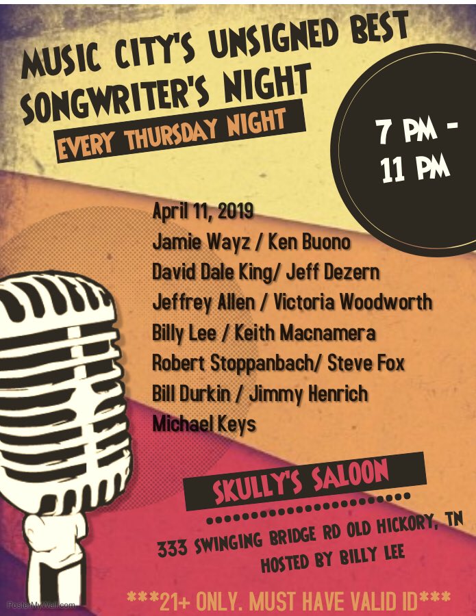 Every Thursday. #writersnight