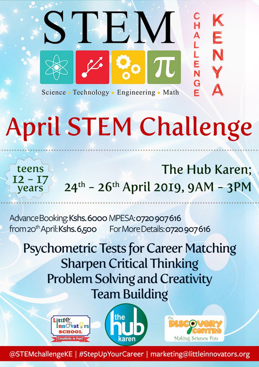 CentreDiscovery's tweet photo. Sign up your child for this exciting event with @STEMchallengeKE. #AprilStemChallenge https://t.co/lATdR3FtL0
