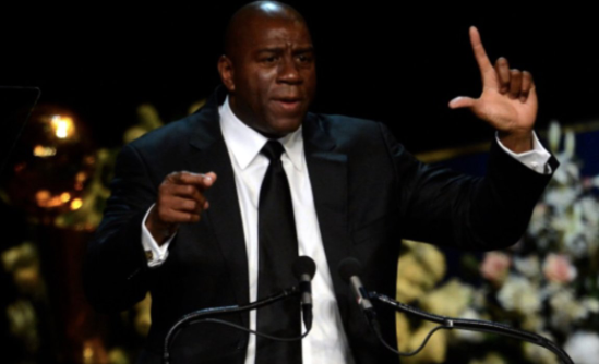 KTNV's tweet photo. #MagicJohnson stuns basketball world, leaves #Lakers front office job. https://t.co/fkwPt0EIfb https://t.co/yEqybSfgXC