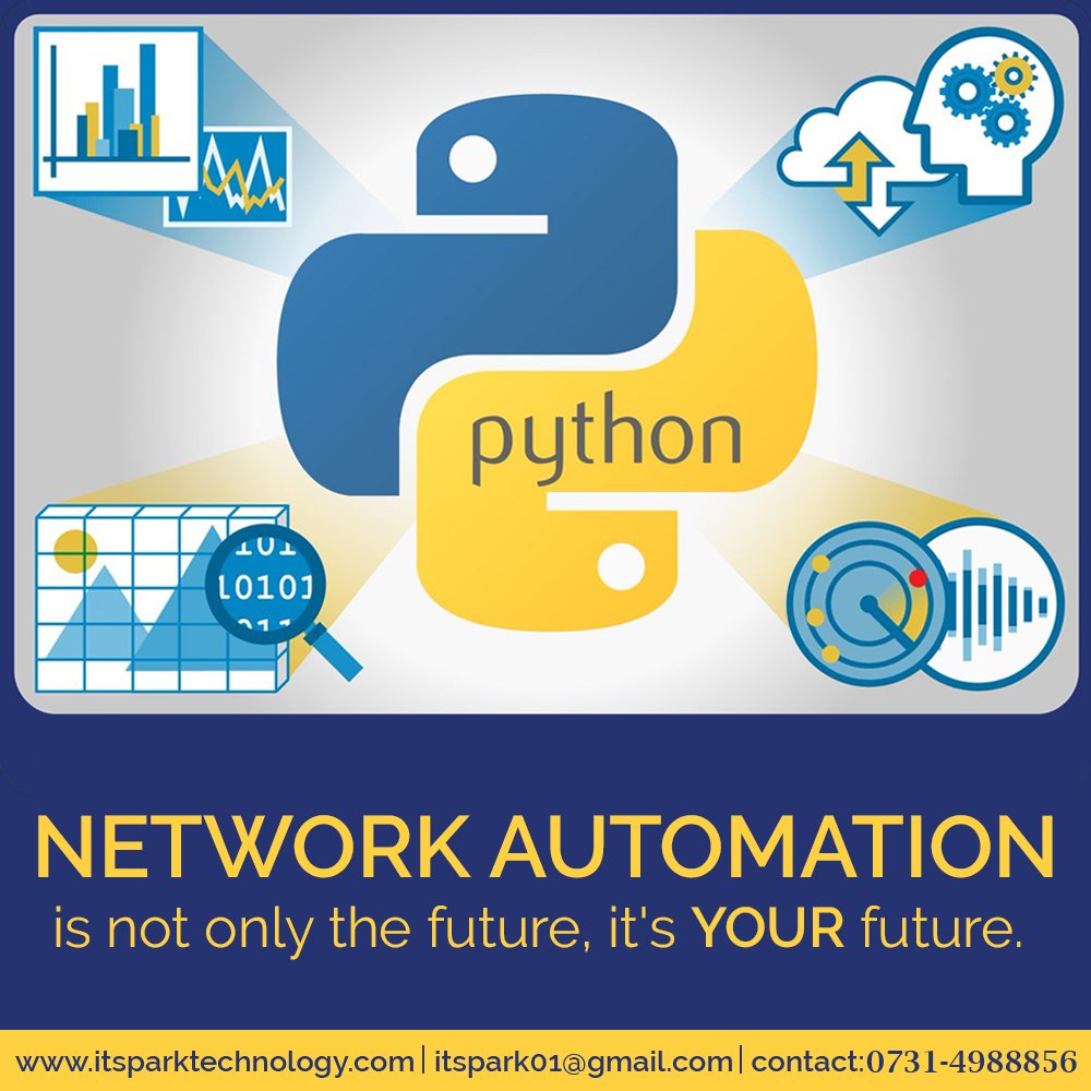 ITspark4's tweet image. Network Automation is not only the future, it&apos;s YOUR future...
 #python #automation #networkautomation #futuretechnology #pythondevelopment #pythondevelopers #itsparktechnology