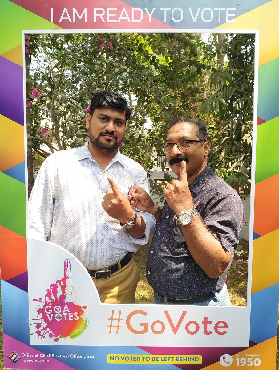 AjayLokmat's tweet photo. Goa #GoVote and #SaveTheDate
to Exercise your Right to Vote.
#23April2019 #ElectionIcon #JonhAguiar https://t.co/UPTUVwdgP3