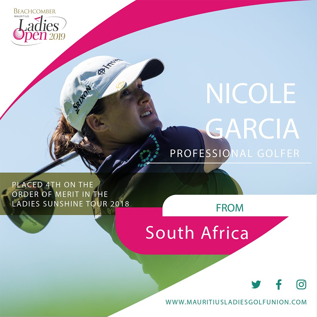 MUR_Ladies_Open's tweet photo. Meet @Nicole_Garcia72, a professional golf player who was among the 5 Top 10 finishes on the @SLadiesTour 2018.
She will be present at @MC_Le_Golf during our golf tournament at the Beachcomber Mauritius Ladies Open
#BMLO #Beachcomber #MontChoisyLeGolf #GolfCompetition #PRO https://t.co/iuRwmR6XUm
