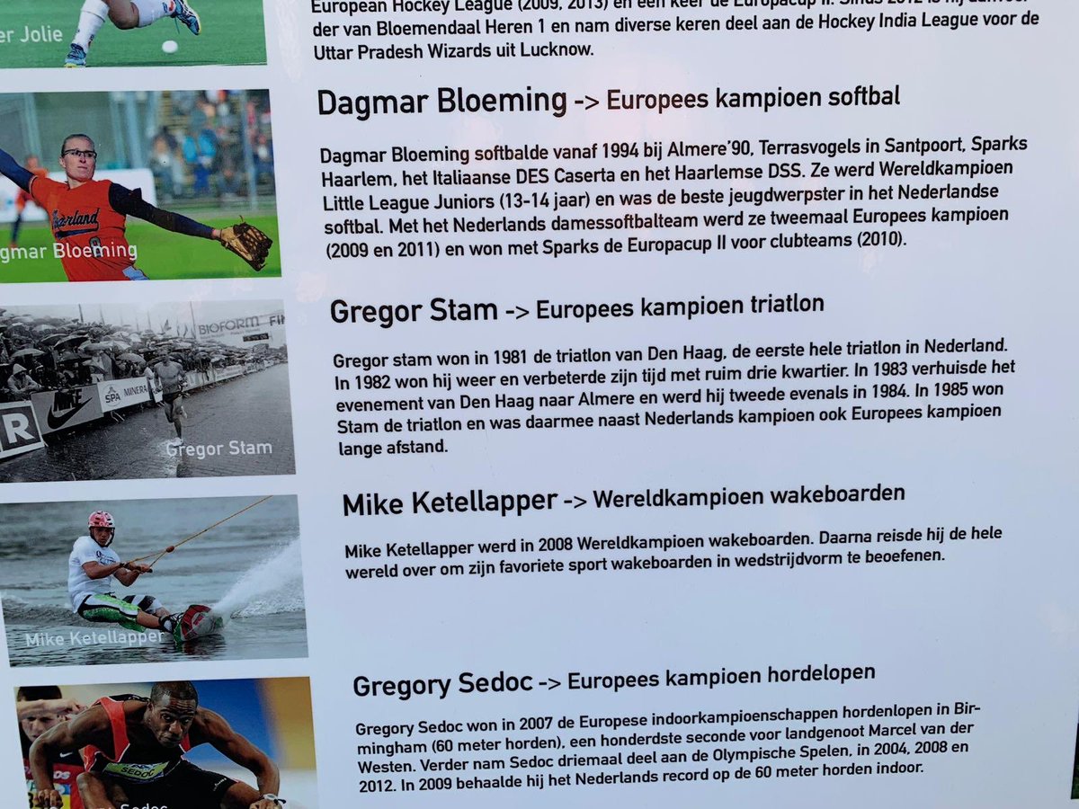 Vanmiddag onthulling Wall of Fame in Almere. Mooie promotie voor de triathlon sport en natuurljk voor sport in het algemeen. En omdat sport schijnbaar heel belangrijk is kan de gemeenteraad en het College straks niet meer om het Openluchtzwembad heen. Immers beweging is de basis.