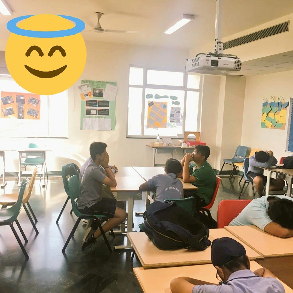 Mindfulness during the form time visibly brings their anxiety down and students seem much more relaxed.. #mindfulness #peaceful #destress <a href="/PathwaysNoida/">Pathways School Noida</a> ...<a href="/ApraRalli/">@of teaching& learning.</a> <a href="/sunsand08/">Sunanda Sandhir</a> <a href="/shaliniadvani/">Shalini Advani</a>