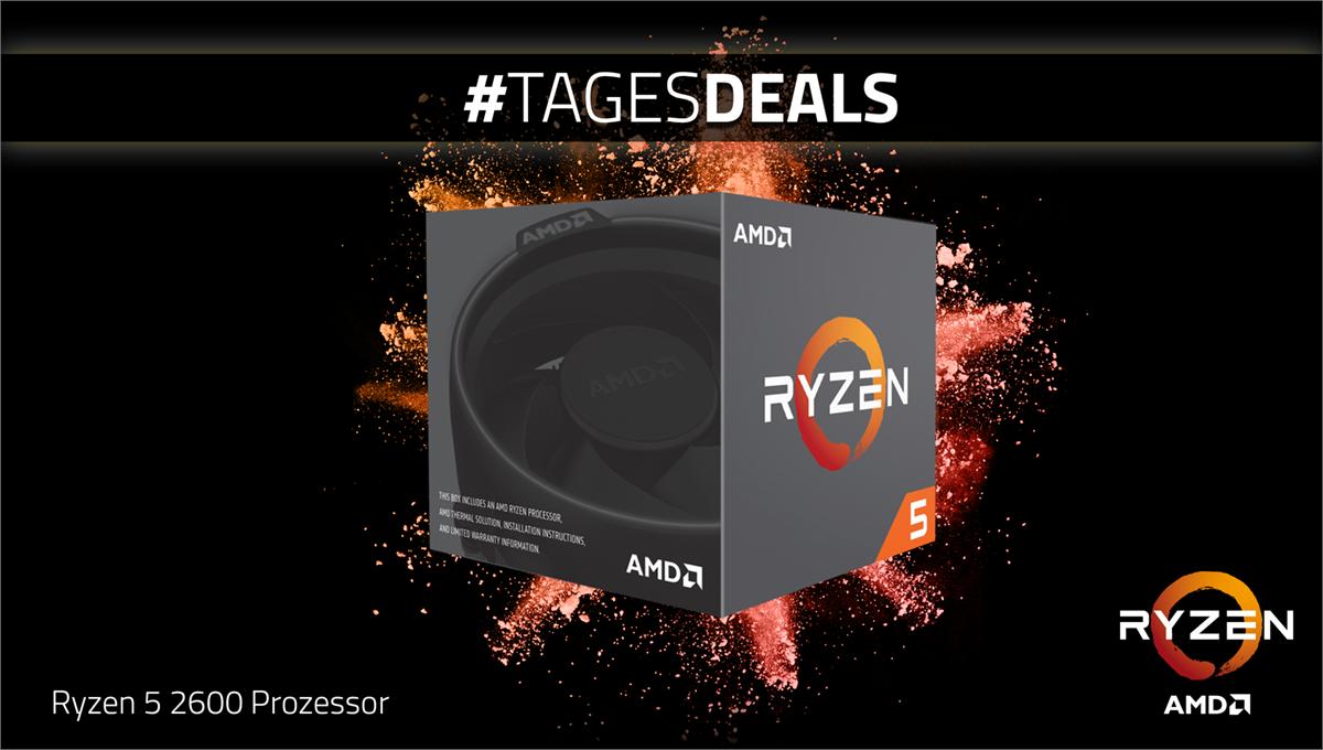 alternate_de's tweet image. Der all-time-favorite unter den CPUs - der @AMD_Deutschland RYZEN 5 2600 - ist jetzt dank #Tagesdeals besonders günstig!

Aber Achtung – nur solange der Vorrat reicht! bit.ly/2YWS2vb

Pro-Tipp: Bei Zahlung mit @paydirekt und dem Code #Spring15 spart ihr weitere 15€!