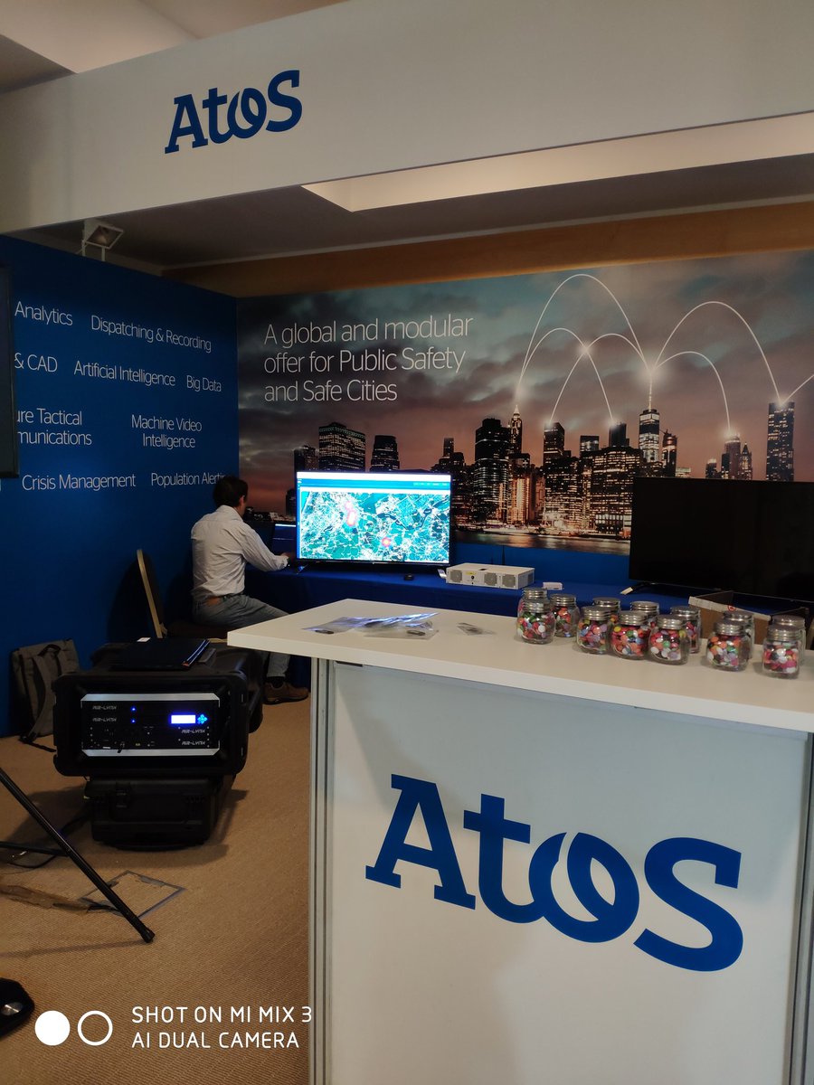 iratxegs's tweet photo. Good morning!
#YourExperts in #PublicSafety from @AtosPubSector @Atos are starting all systems, so we are ready to go when the #EENA2019 conference starts at 9:00.
#GEMMA + #SafeCities + #AI + #IoT + #VideoIntelligence + #PrivateLTEnetwork + #MultiNetworkDispatcher etc. https://t.co/gCX2H6nbNM
