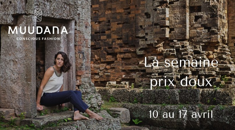 C'EST LE GRAND JOUR !!! Exceptionnellement et ce jusqu'au 17 Avril, profitez de la semaine prix doux !
muudana.com/boutique-ethiq…