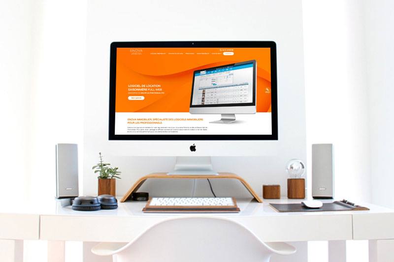 Client fidèle de l'agence Z &amp; Ko, Enova Logiciels Immobiliers nous a confié la refonte de son site, son optimisation et l'animation de ses réseaux sociaux. 👍🏼 #digital #webmarketing #seo #sea