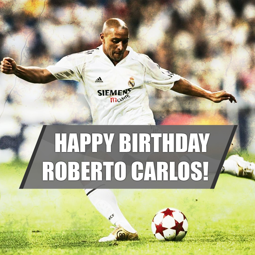 Happy 46th birthday to Real Madrid legend and one of the greatest left-backs ever, Roberto Carlos!  