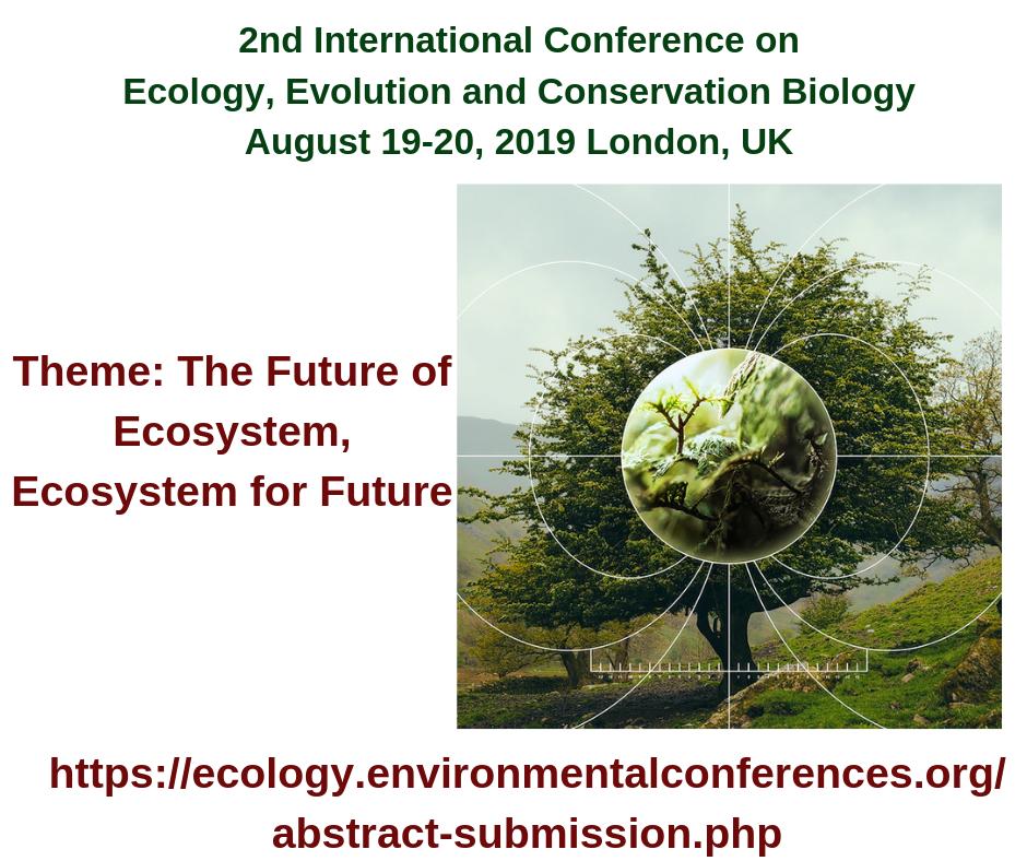 ecologymeets's tweet photo. Hello Doctor,
It is our request to accord for time schedule to attend 2nd International Conference #Ecology,#Evolution and #Conservation #Biology to be held at London, UK on August 19-20, 2019 https://t.co/Xv9AwMB7hA … https://t.co/esfBYJzANR