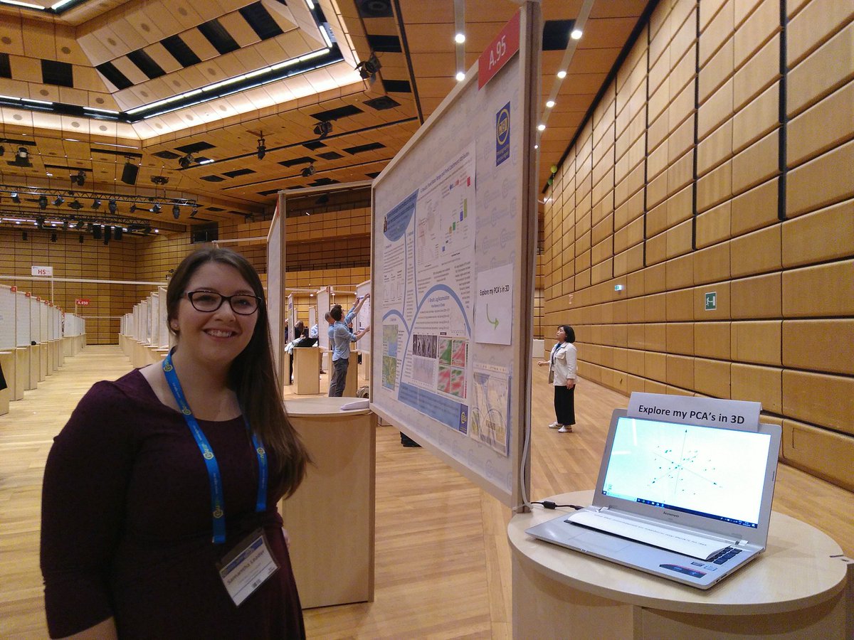 AnneVanLoon's tweet photo. Look at this professional set-up by @Sam__Leader! Come and talk to her now at poster A95 if you're interested in peatland hydrology. And look at fancy 3D plots... #EGU19 #EGU19HS @nkettridge https://t.co/P7H7n0bACN