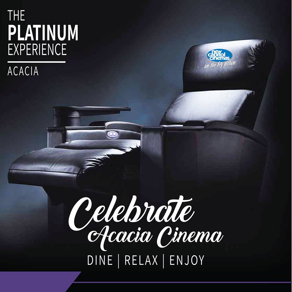 NCCinemas's tweet photo. New Capitol Cinemas would like to announce the opening date of the Luxurious New Capitol Cinemas Acacia to be this Friday 12 April. Experience cinema in the most advanced theatre environment like never before.

#NCCAcacia 12-04-2019
#CelebrateTheBigPicture https://t.co/Dces4sC8kq