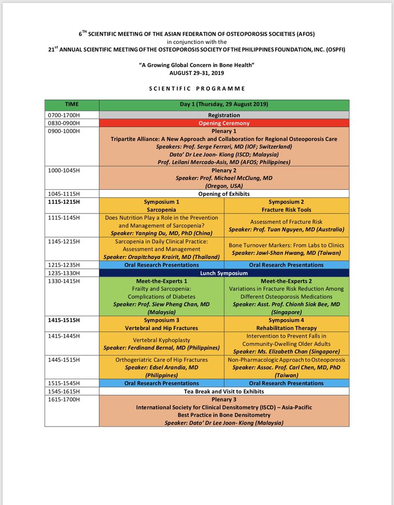 mrsgomezmd's tweet image. Learn / reinforce your knowledge about #osteoporosis, fragility #fracture,  #densitometry, diagnosis and managment. Early bird registration is until the end of this month. Take advantage.
#afosphilippines2019 #DXA