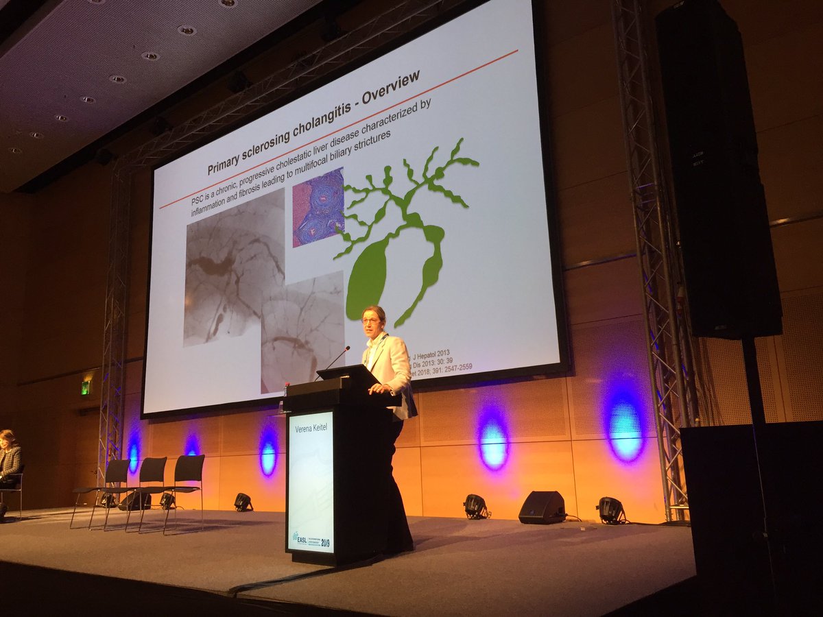 PSCSupportUK's tweet image. Verena Keitel is talking about #PrimarySclerosingCholangitis #ILC2019