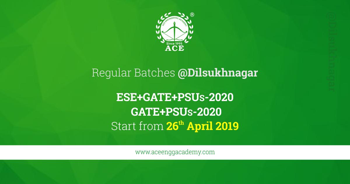 ACE_Enggacademy's tweet photo. ๐ข๐ขAnnounced Regular Batches For ESE+GATE+PSUs 2020 | GATE+PSUs 2020
Starting from 26th April 2019 @ Dilsukhnagar, #Hyderabad
โ Call Us - 040-40209345, 040-40044451
๐ ๐ ๐ For More Info - https://t.co/FMZi9YfNtz
#GATE2020 #ESE2020 #PSU2020 #RegularBatch #Dilsukhnagar #GATE https://t.co/VbZMSUJ6Oa
