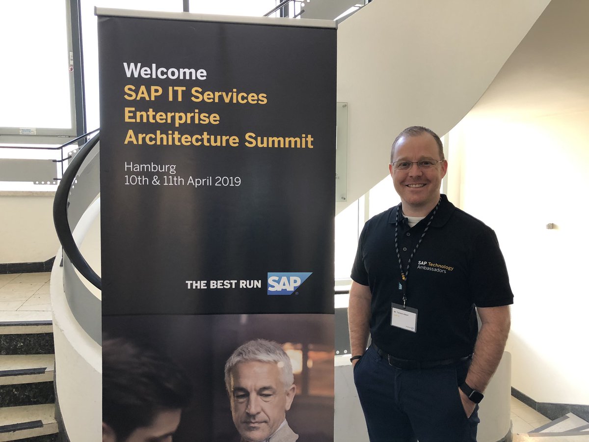 torsten_albert's tweet photo. The IT Services Enterprise Architecture Summit is about to start in Hamburg - exciting two days ahead of us with customers and partners - personally talking about #SAP C/HANA journey towards the #IntelligentEnterprise

#SAPTechnologyAmbassadors https://t.co/UUDzM4hACM
