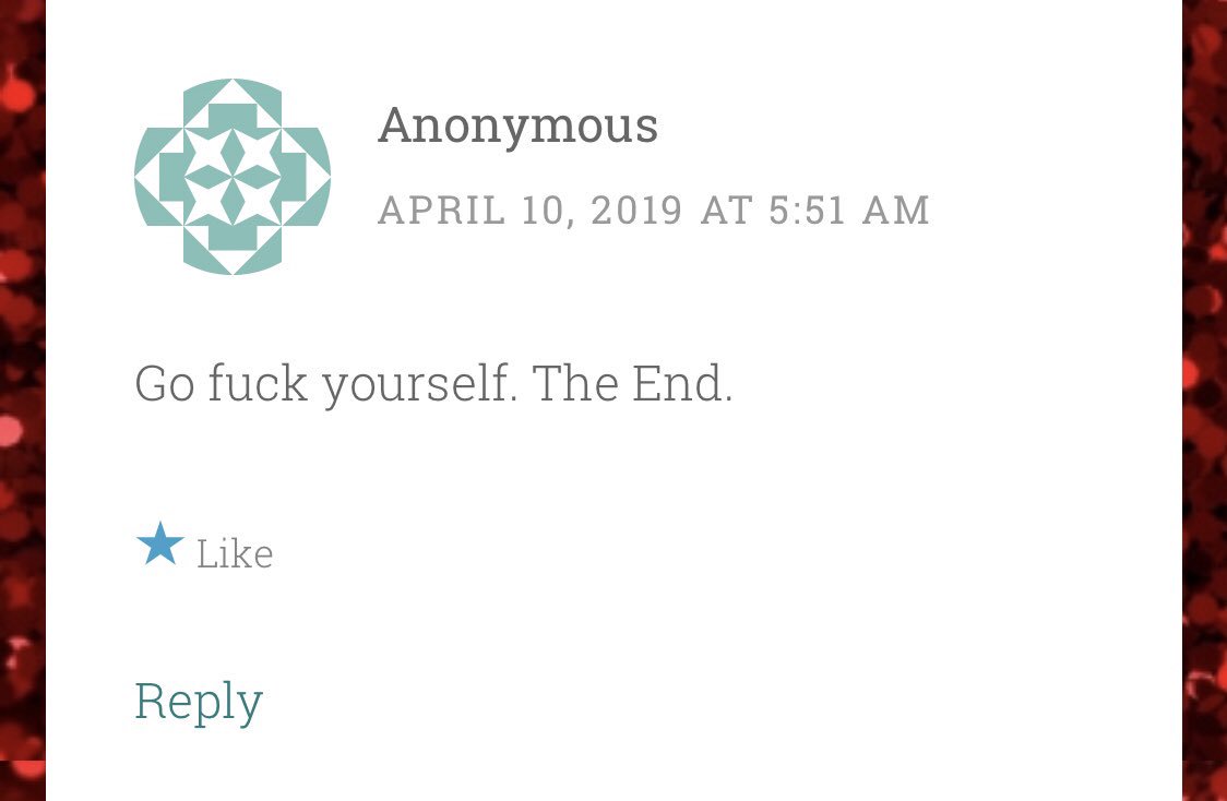NASTYGALREVIEWS's tweet photo. EXHIBIT C!!!! An “anon” leaves a rude comment mysteriously and frankly eerily similar to the one left on our video upload on our VERY OWN BLOG POST #cockygate https://t.co/AxdjZO2Jme https://t.co/CDR3mfp0fX