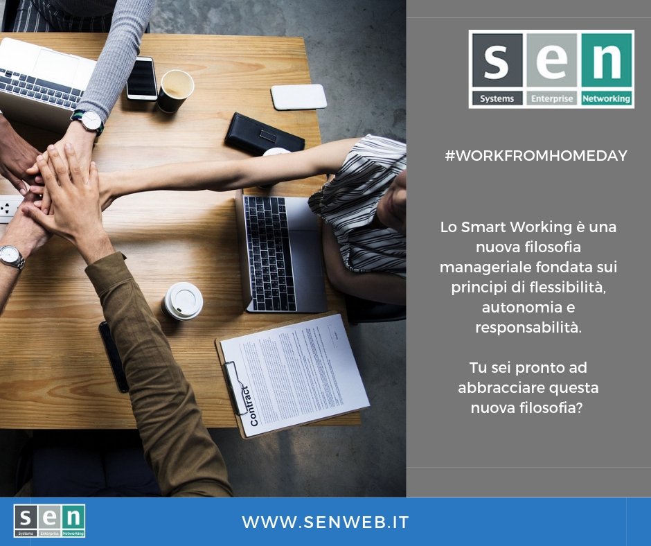 sensrl's tweet photo. #WORKFROMHOMEDAY
#smartworking #cloud #collaboration #digitaltransformation #digitalworkplace #workplace3.0 https://t.co/fEBatmsqs3