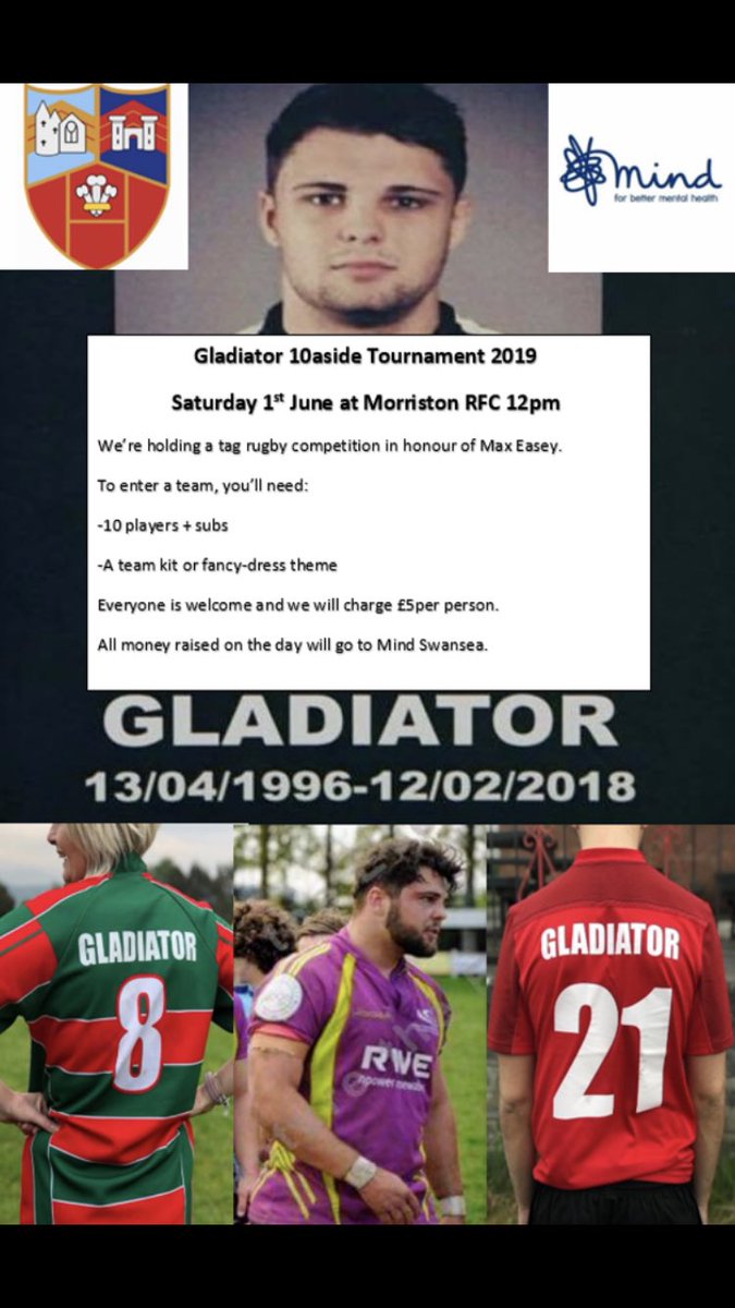 1st of June, Get your teams in and raise money for an important cause! <a href="/MindCharity/">Mind</a>. If rugby’s not for you come show your support any way and enjoy the bbq and live dj!