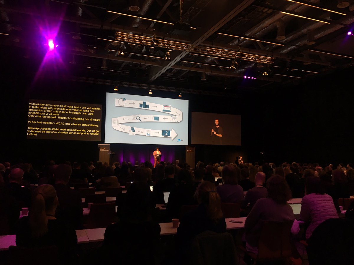 uutilsynet's tweet photo. .@malinrygg presenterer korleis vi fører tilsyn #Funka2019 #uu #difi #tilsyn #ikt https://t.co/QocsHpbJF7