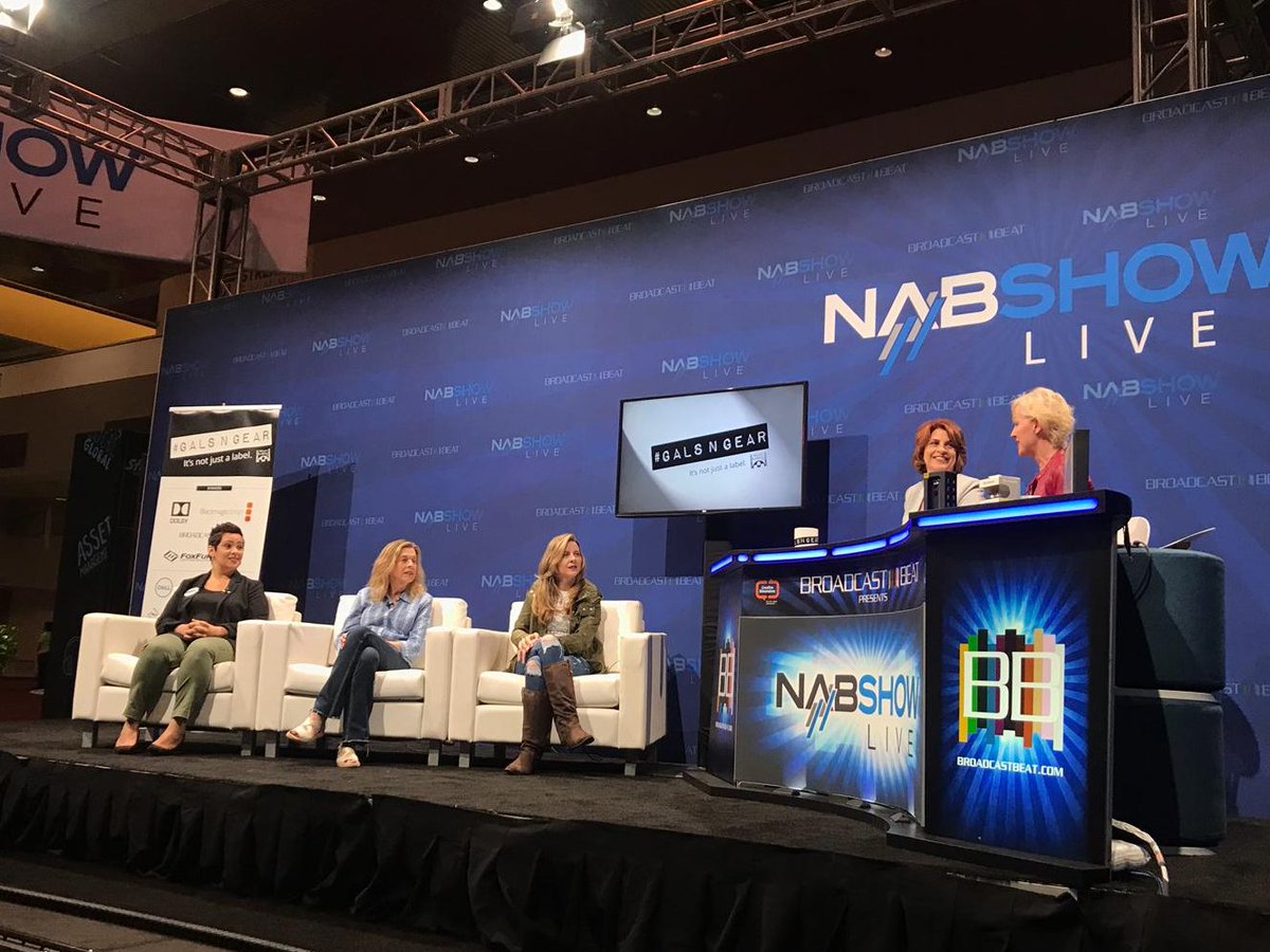 The #GALSNGEAR live show at @NABShow was a huge success! The entire crowd was blessed with wicked talented panelists and a few lucky people won awesome prizes. Keep in touch with #GALSNGEAR because there's no stopping the incredible things that these women in tech will do!