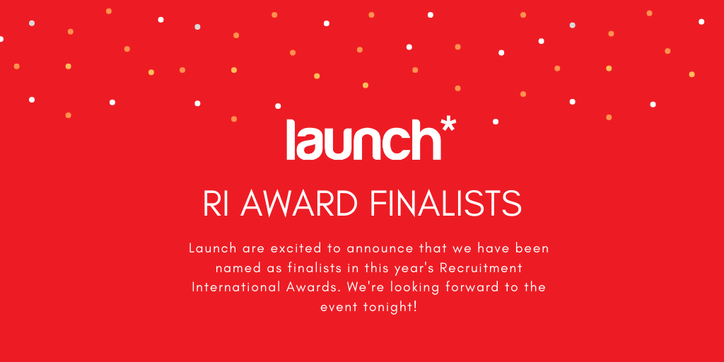 Launch are excited to announce that we have been named as finalists in this year's Recruitment International Awards. We're looking forward to the event tonight! #RIAwards