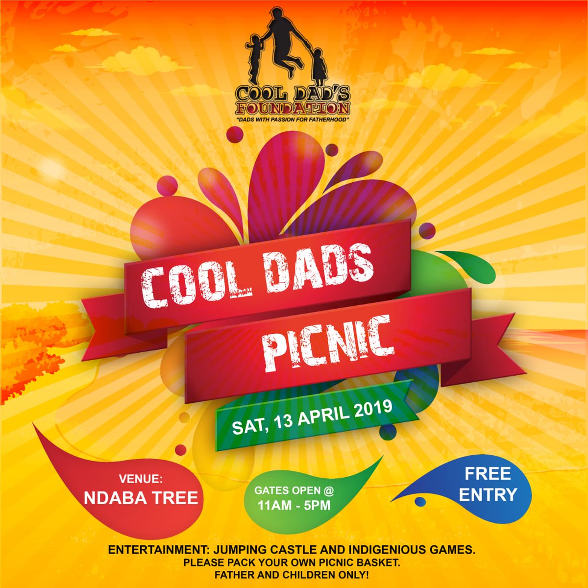Iamacooldad's tweet image. There's exactly 3 days to go,we are ready and we hope you are aswell
#CoolDadsPicnic
#NdabaTree
#FunWithTheKids😁