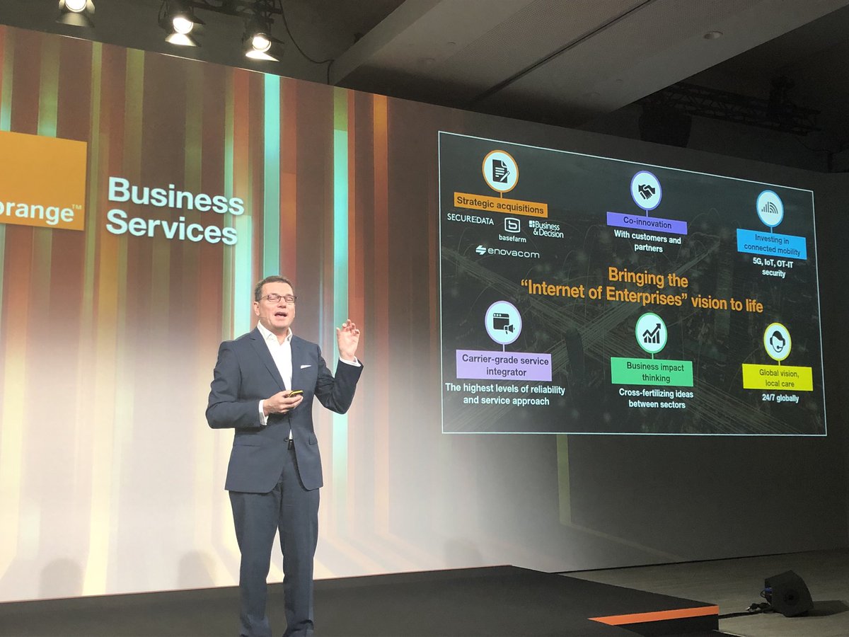 Orange Business Services vision of the « Internet of Enterprise » and how to bring it to life: Helmut Reisinger, OBS CEO #HelloWorld19