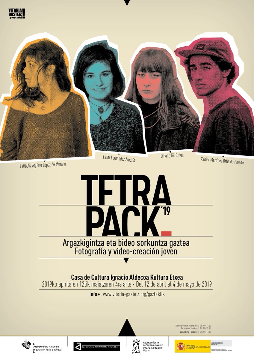 VGgaztea's tweet photo. #Tetrapack 2019ko erakusketaren inaugurazioa hurrengo ostiralean ospatuko da, arratsaldeko 19:00etan Ignacio Aldecoa Kultura Etxean https://t.co/thuHLYnBwa