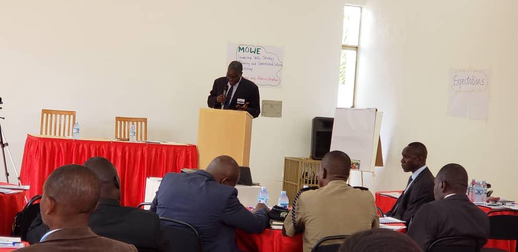 min_waterUg's tweet photo. Happening now: The Permanent Secretary @okidi64 opens the 3days @min_waterUg Senior Management Staff Retreat and Leadership Training taking place at Mt. Elgon Hotel in Mbale district. #MWEworks #SMM @HonKibuule @DrKitutu @Parliament_Ug @mofpedU @MosesWatasa @UgandaMediaCent https://t.co/IlvWTF6hGt