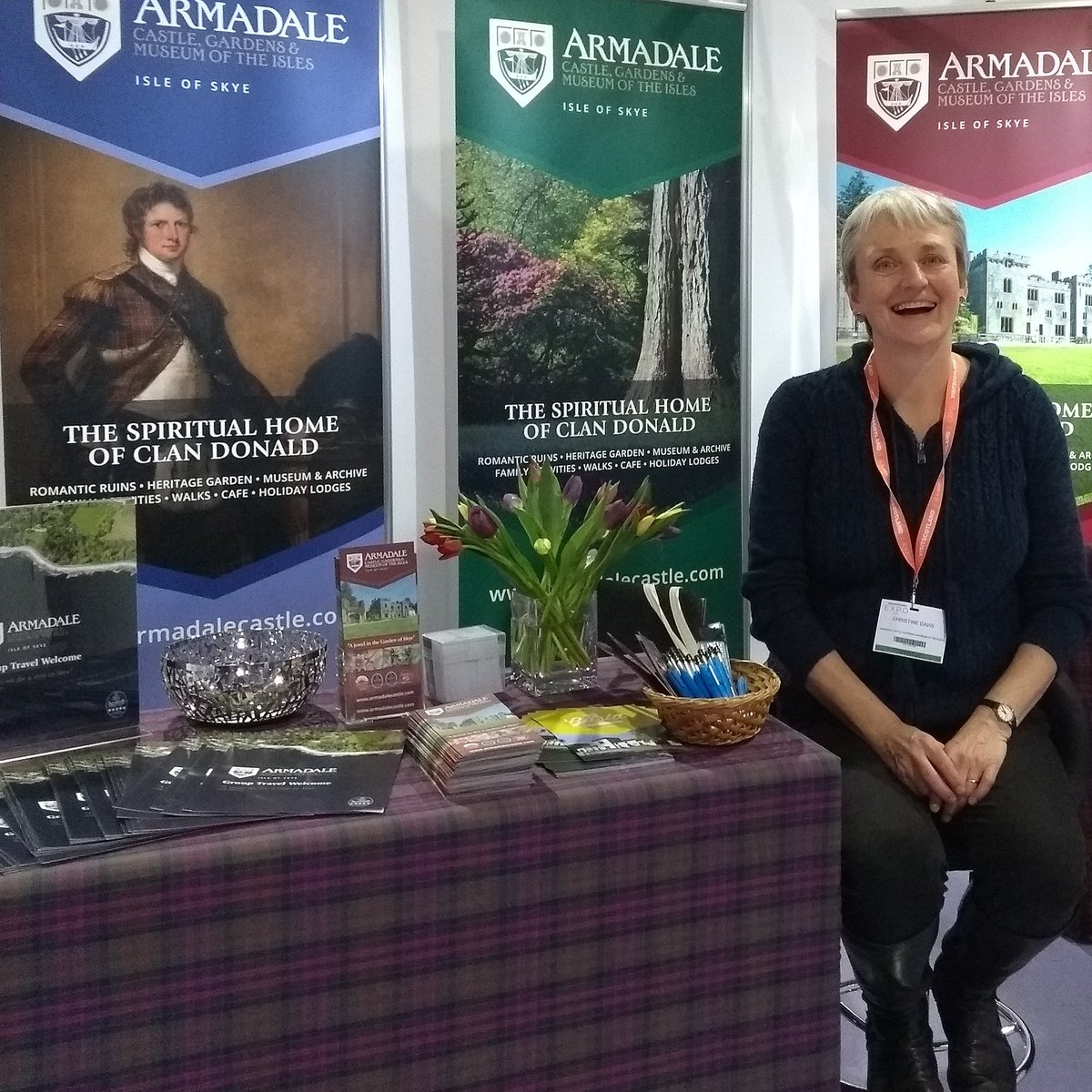 Looking forward to meeting travel trade buyers from around the world at #VisitScotlandExpo over next 2 days - visit us in the <a href="/ScHeritage/">Scotland's Heritage</a> aisle at stand F14  to find out about #armadalecastle and #isleofskye