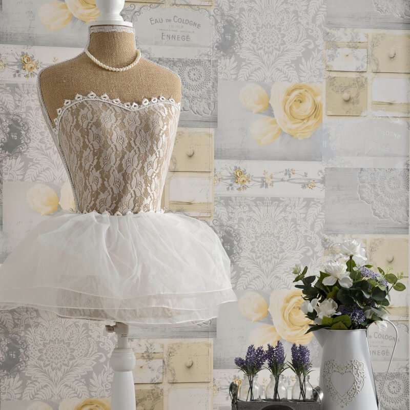 GoWallpaperLtd's tweet photo. Create A Fashionable Feature with Crown Ophelia Decoupage Floral Yellow Metallic Wallpaper https://t.co/mOJ5ySUlja #featurewallpaper #floral https://t.co/QVfP39vseG
