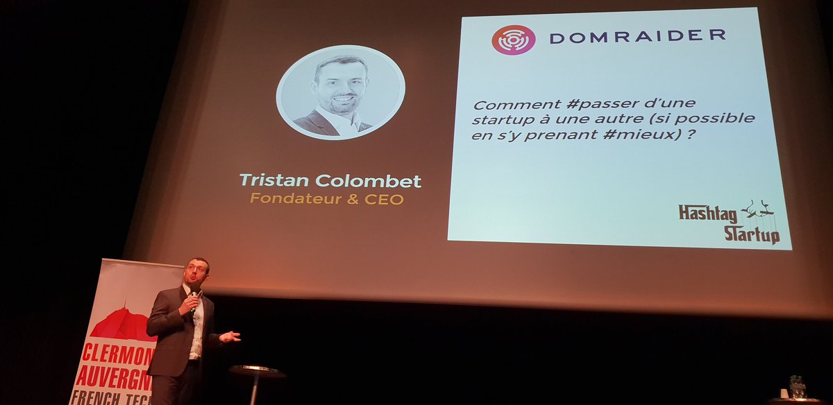 FlorenceSaugues's tweet photo. #HashtagStartupChallenge #CIW19 Témoignage @tristancolombet sur son parcours d'#entrepreneur, de la création de @prizee_officiel à celle de @domraider et @Turing_22, ou comment apprendre de ses erreurs et savoir rebondir en saisissant les opportunités. Inspirant. https://t.co/DlZd31Sy4K