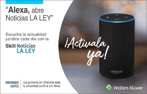 diariolaley's tweet photo. 🎙️🎙️¡Alexa “abre noticias LA LEY”!📍📍#diariolaley ya está disponible a través de Alexa, el asistente de voz de Amazon. 👍Conoce en menos de 2 minutos la actualidad jurídica de cada día. 👉👉https://t.co/M5W2ipDetO https://t.co/EqEIYn85BC