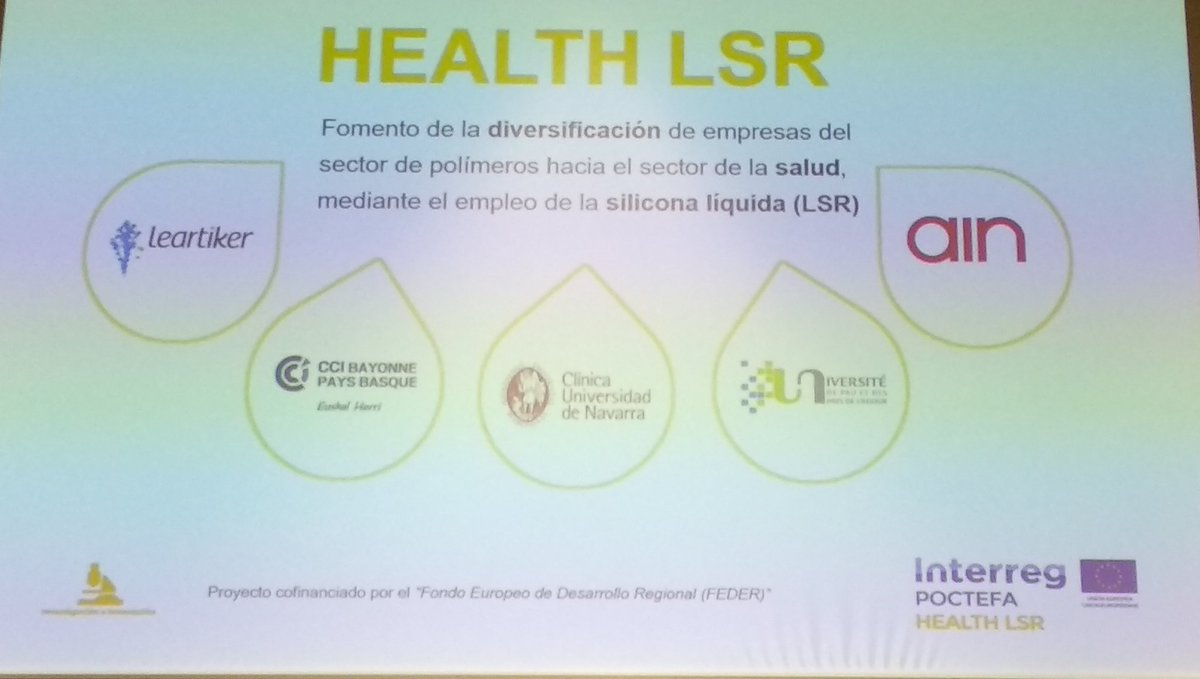 angel2ruiz's tweet photo. Hoy participamos en la jornada sobre silicona líquida #LSR #HEALTHLSR @Leartiker @@AIN_Navarra @CCIBayonnePB @ClinicaNavarra @BIHARTEAN @OSFplastic https://t.co/GshBLiTzYJ