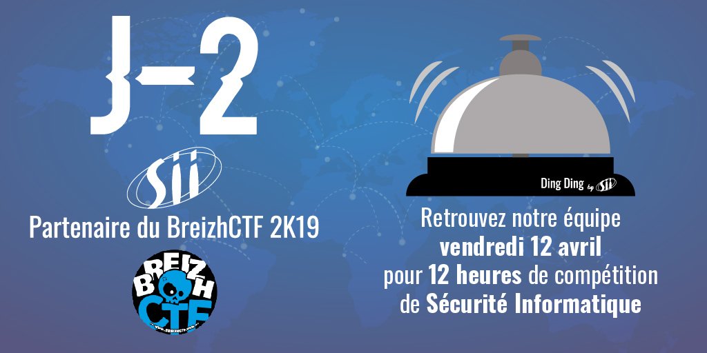 📢J-2 avant le #BreizhCTF ! 
Les <a href="/TeamDingDing/">Ding Ding CTF</a> 🛎️ sont prêts pour les 12 heures de #compétition de #Sécurité #Informatique 👨‍💻
Retrouvez-les vendredi 12 avril à #Rennes 
<a href="/BreizhCTF/">BreizhCTF 2026</a> <a href="/GroupeSII/">Groupe SII</a>