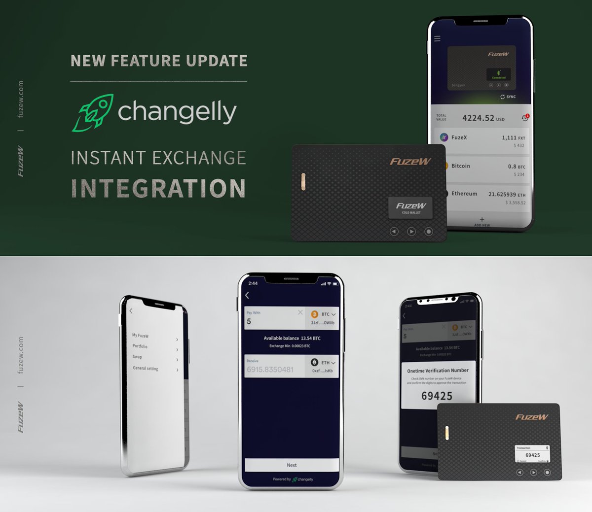 w_fuze's tweet photo. We are happy to announce that the Changelly, an Instant swap exchange has been integrated into W manager.
You don’t have to transfer and send again from your wallet to exchange and visa versa to swap coins anymore.
Update your ‘W manager’ and try the swap feature. https://t.co/TolhsOtoh1