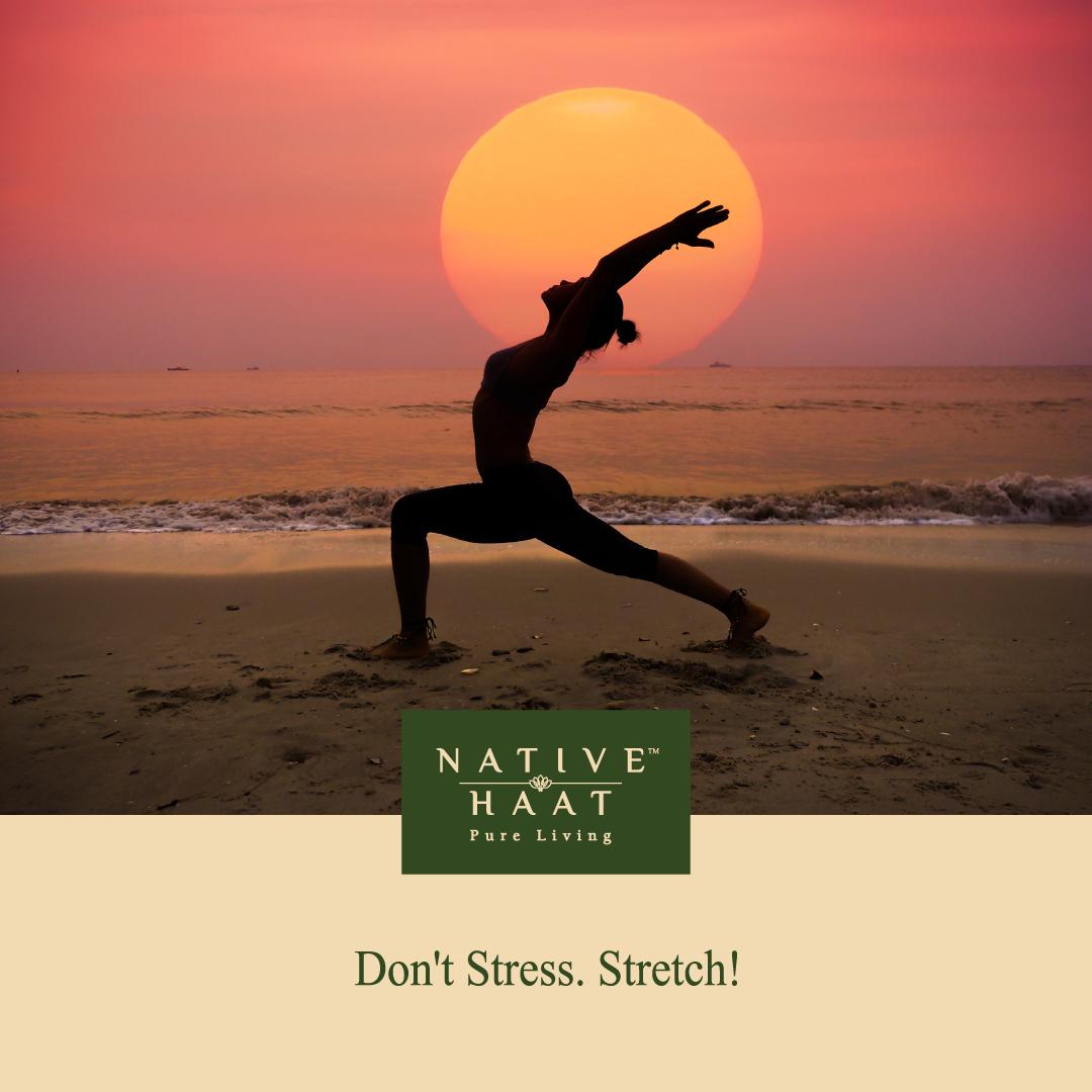 NativeHaat's tweet photo. #Yoga is the age-old remedy for many ailments &amp; stress. Over 5000 years ago, the Upanishads refined it to teach the sacrifice of ego through Karma yoga &amp; Jnana Yoga(Wisdom). It's globally recognized not just as a fine form of daily exercise but as the key to a healthy lifestyle. https://t.co/ExJPEoeml2