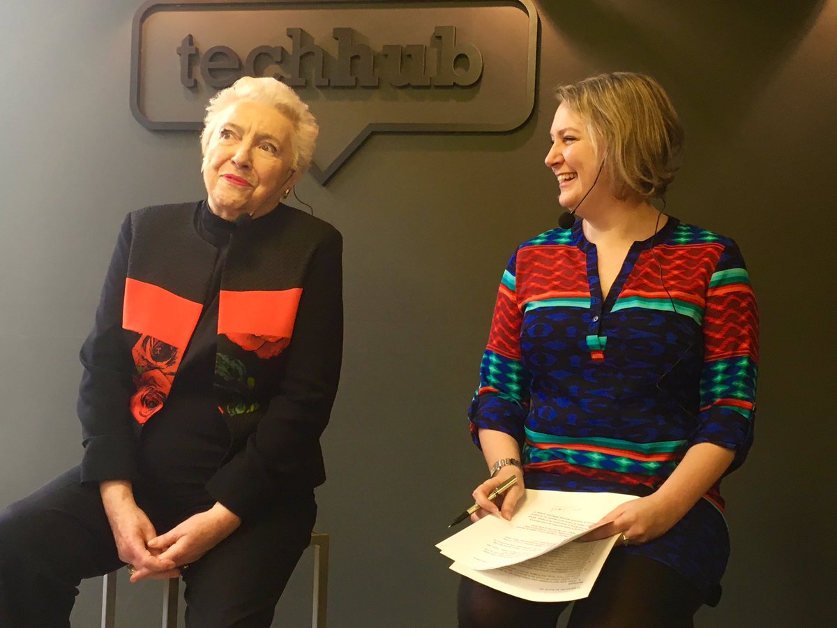 synadd's tweet photo. Thank you so much @DameStephanie_ and @evarley for this inspirational Fireside Chat at @TechHub about women in leadership last night. We are looking forward to reading more about this amazing story in #LetITGoBook!📖 https://t.co/K68sKJi5hq
