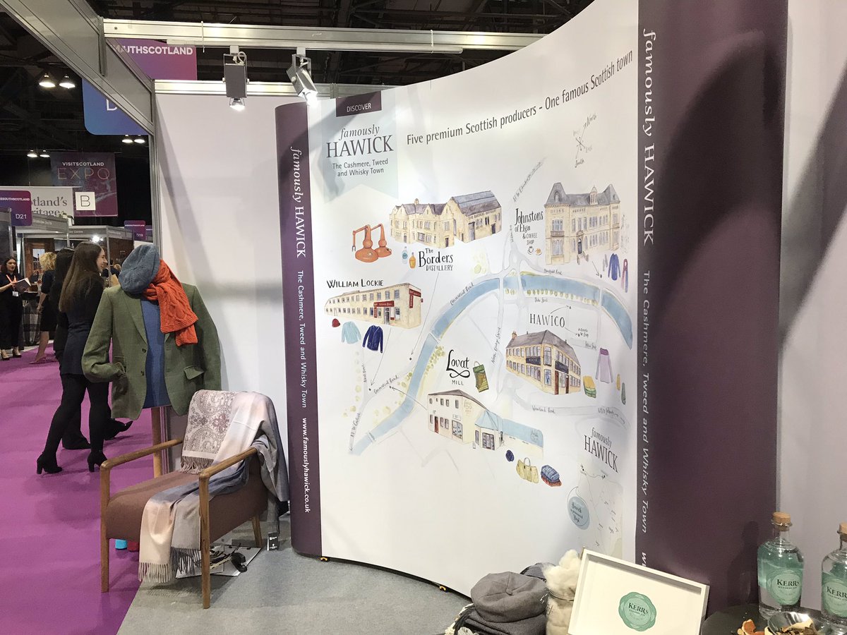 And we are here ready to meet lots of tour operators. To bring new business for Famously Hawick. Bring on VisitScotland Expo 2019. #VisitScotlandExpo #SeeSouthScotland #Hawick.