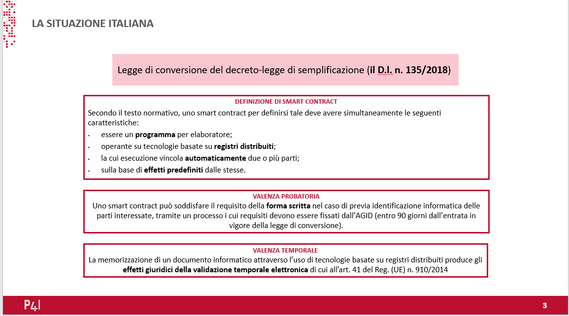 MitiDellaMura's tweet photo. Fondamentale è il Decreto Semplificazione dello scorso anno che non solo definisce gli #smartcontract ma gli riconosce valenza probatoria. A #blockchainbizrev360 ne parlano @andreagaschi e @andreareghelin con @mbellini3 @GTorchiani @LorisFrezzato @NicBoldrini @Blockchain4inno https://t.co/MOL3OGSXX5