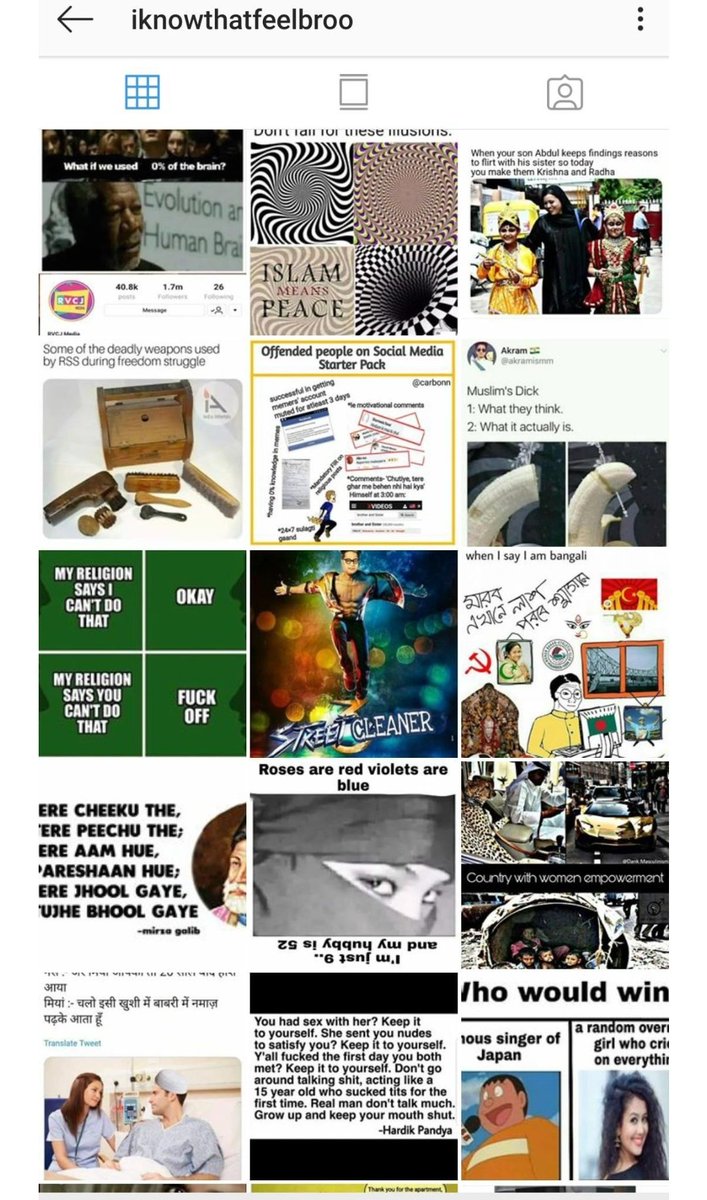 Modibhakt58's tweet image. Please Report this page in Instagram😡😡😡👉👉 
This page is posting Against all religions and making fun of Dr. B.R. ambedkar.
This is serious matter guys and this post is for all religions.Plz Do something otherwise This page is posting this type of things against all religions