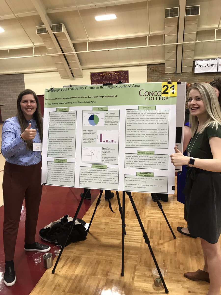 cord_CoSS's tweet photo. Solveig Lundberg and Mikaela Herberg are excited to tell you about the demographics of food pantry client! Stop by the first poster session of #coss2019 https://t.co/IMwRgyLd87